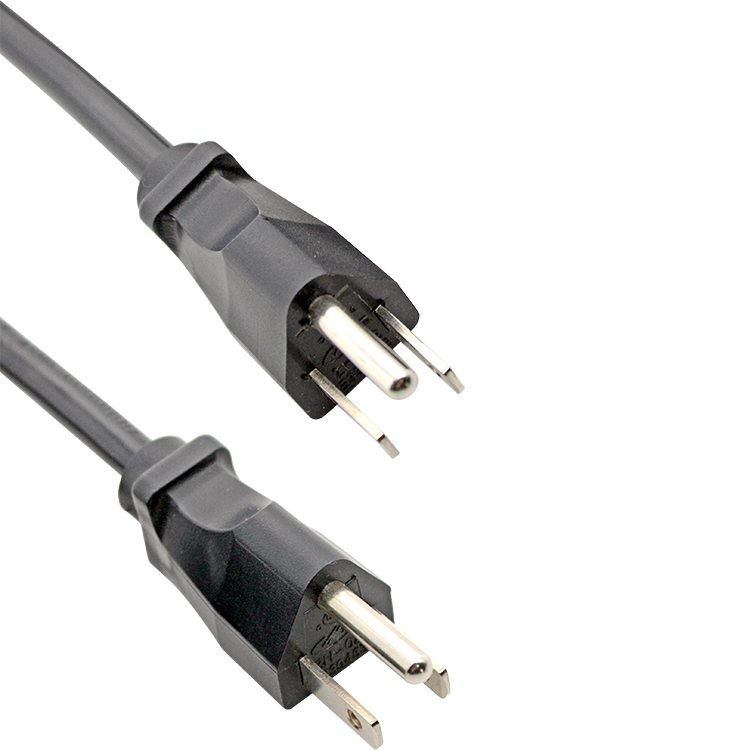 UL ETL Certified US Type NEMA 5-15P Plug Type B Power Cord with SJT SJTW SVT cord - Image 3